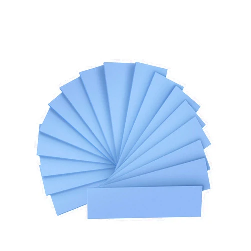 A ADWITS [ 16-Pack ] 1.5mm Thermal Conductive Silicone Pads, Soft Safe Simple to Apply for SSD CPU GPU LED IC Chipset Cooling -Blue
