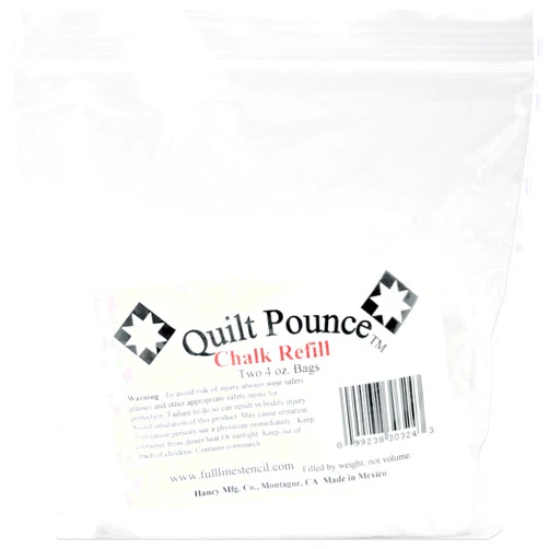 Hancy Quilt Pounce Chalk Refill-4 Ounces White