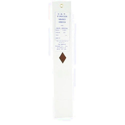 New Bedford Thread N.B.T.-Waxed Silamide Skeins Thread-Nylon,Silk Replacement for Hand Sewing-Medium Taupe