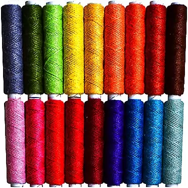LE PAON Jute Twine- Thick Jute String Rope-Natural Garden Twine-2mm Jute Twine String Hemp Rolls 18 Colors，1605 Feet (535 Yards) Each for Gardening, Bundling, Gifts, Decoration, DIY Crafts