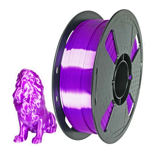 CC3D Silk Grape Purple PLA Filament 1.75mm 1KG 3D Printing Filament Silky Grape Color PLA Shiny Metallic PLA Purple 3D Printer Material FDM 3D Printer Filament Grape Violet Color