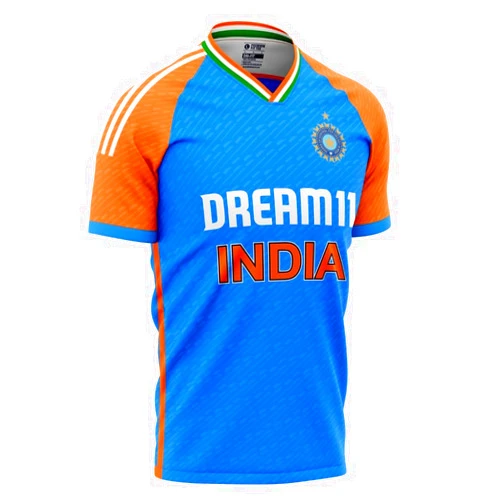 Whitedot India ICC ODI T20 World Cup Cricket Fan Jersey - Personalize with Your Name - Advanced 100% Dryfit Polyester