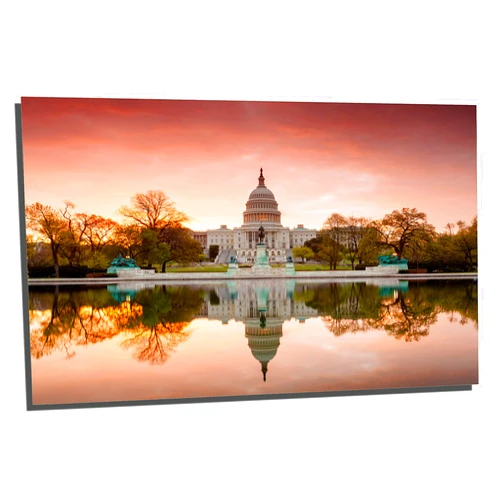 Canvas Quest 18 x 12 - Capitol building in Washington DC Metal Print wall art. HD aluminum panel