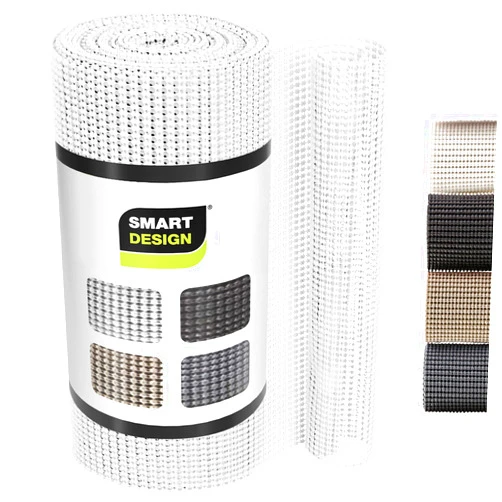 Smart Design Classic Grip Shelf Liner – 12in x 20ft – Non-Adhesive Drawer Liner with Strong Grip Helps Protect and Personalize Your Home Organization and Storage – White