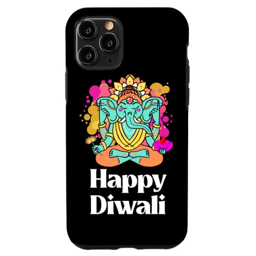 Diwali Hindu Festival Wrinkled Hippie iPhone 11 Pro Happy Diwali Hindu Festival Elephant Case