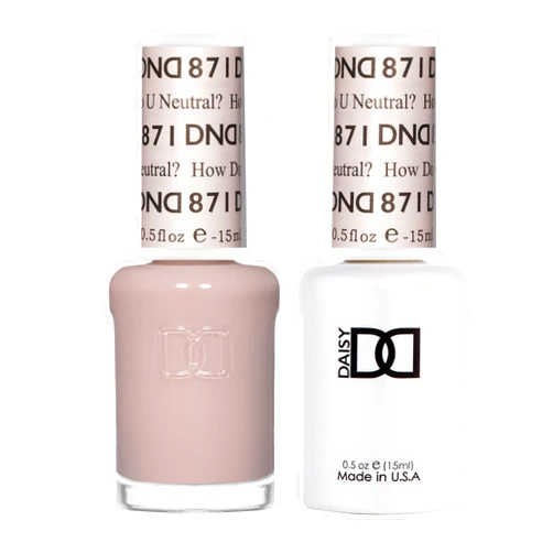 DAISY DND DND Sheer Gel Polish Set - 1 each of Sheer Gel Polish and Sheer Nail Polish, 0.5 Fl Oz