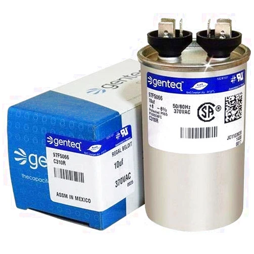 Tetuju 621435-10 uf MFD 370 Volt VAC - Nordyne Round Run Capacitor Upgrade