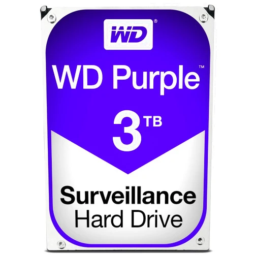 Western Digital Purple 3TB Surveillance Hard Disk Drive - 5400 RPM Class SATA 6 Gb/s 64MB Cache 3.5 Inch - WD30PURX [Old Version]