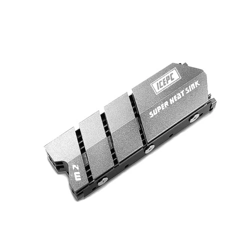 Icepc M.2 2280 SSD NVMe NGFF Heatsink, Aluminum High Performance Double-Sided Radiator with Thermal Conductivity Pad for PCIE NVME M.2 SSD or SATA M.2 SSD PC Cooler