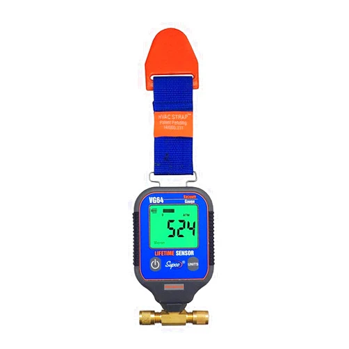 INSTRUKART Digital Vacuum Gauge (Vacuum Range: 0 to 19,000 Micron) for Refrigeration System, Evacuation and High Precision Laboratory Tests | Model: VG64