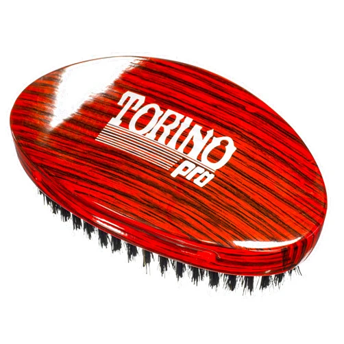 TORINO PRO WAVE BRUSHES BY BRUSH KING Torino Pro Wave Brush #700 By Brush King - Medium Hard Curve 360 Wave Palm Brush with Reinforced Boar & Nylon Bristles