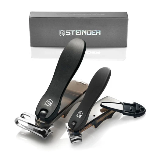 STEINDER Nail Clippers, Steinder® Easy 360 Rotation Nail Clippers Set Made in Korea/cortauñas cortaúñas de Manos y pies/Gift for Men & Women Convenient Senior for Thick Toe Nail.