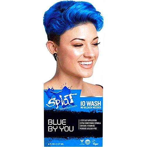 Splat | Blue By You | 10 Wash | No Bleach | Temporary Hair Dye