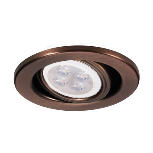WAC Lighting HR-837LED-CB 2.5in Round Adjustable Gimbal Trim LED Recessed Light, 2.5