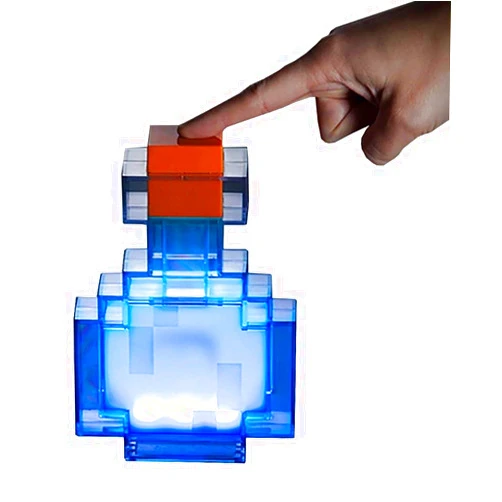 Minecraft Potion Bottle Color-Changing LED Desk Lamp | 7 Inch Night Light