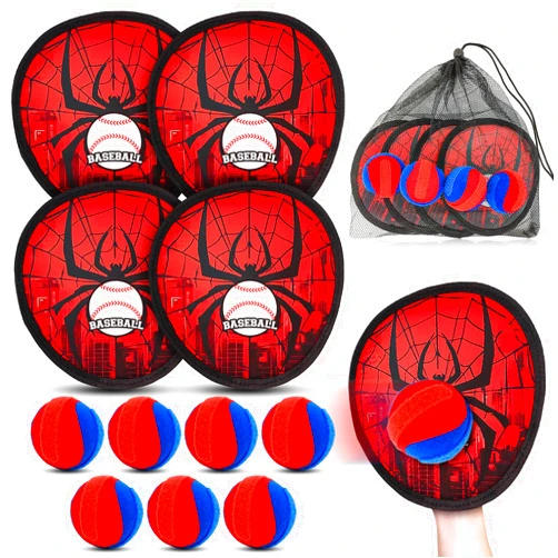Pamexin Toss and Catch Ball Game Set with 7 Balls Outdoor Games for Kids 3 4 5 6 7 8 9 10 11 12 Years Old Boys Girls, Outdoor Yard Games Beach Toys Pool Toys