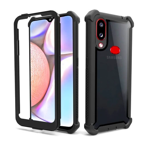 Asuwish Phone Case for Samsung Galaxy A10s Cover Rugged Shockproof Hard Drop Proof Full Body Protective Heavy Duty Hybrid Mobile Dual Layer Bumper Cell Accessories Glaxay Galaxies A10x Women Men Black