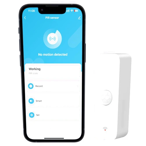 PHOVOLT WiFi PIR Motion Sensor, Wireless Motion Detector, Alexa Motion Sensor Alert, Smart Home Presence Sensor Work with Alexa, Echo Devices (1 Pack)