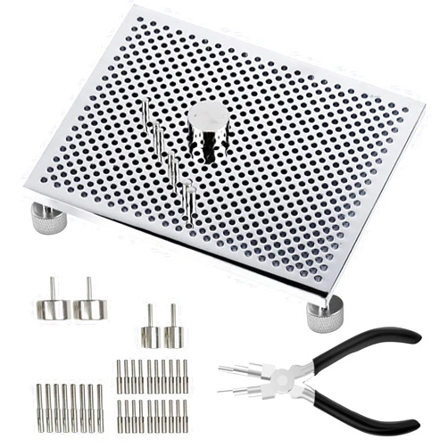 KASFDBMO Wire Looping Tool Second Generation Wires Crafting Supplies Metal Jewellery Coiling Board and Plier for DIY Lovers
