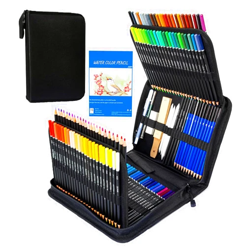 Cozii 146Pcs Drawing and Sketching Colored Pencils Set, Art Supplies Include Sketch Charcoal Colored Metallic Watercolor Graphite Mark Pencils, Professional Drawing kit and Sketchbook for Artists Adult