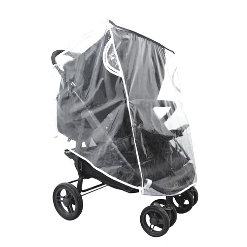Ezkindheit Double Stroller Rain Cover, Universal Waterproof Windproof Rain Shield for Side by Side Twin Baby Strollers, Outdoor Accessories for Jogger and Umbrella Strollers