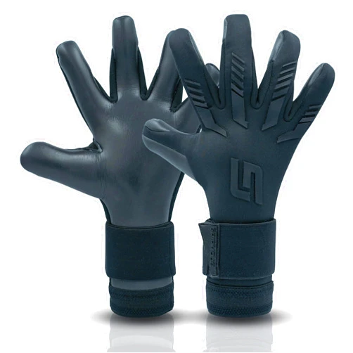 GRIPMODE Blackout Hybrid Goalkeeper Gloves Adult and Child with Griptec® Latex Lining I Suitable in All Weather I Football Goal Protection for Children, Teenagers & Adults I Size 7-11