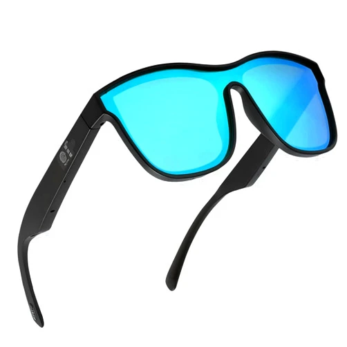 DELHI TORNADO Smart Glasses Bluetooth Music Glasses for Men Women with Built-in Mic & Speakers, Polarized Sunglasses Lenses, Touch Voice Assistant, HD Calling, Open Ear Sound Headphones Glasses