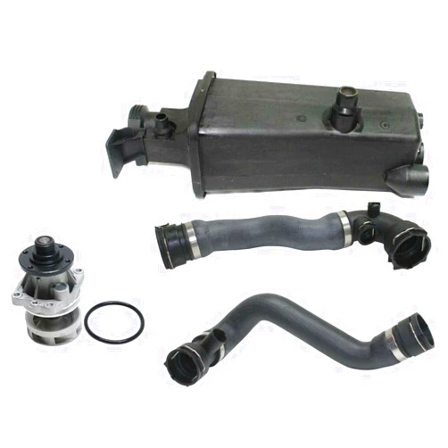 ApUaTrOt Fits E46 Water Pump Coolant Expansion Tank Upper Lower Radiator Hose kit Set 14279142