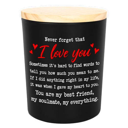 TEEZWONDER Anniversary Wedding Gifts for Him Her - Long Lasting Vanilla Lavender Candle 10 oz - Romantic Gifts for Couples, Wedding Gift for Women Men Boyfriend Husband, Birthday Gift Ideas