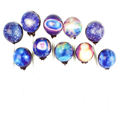 Sparko Sweets 10 Piece Big Bang Galaxy Lollipops Stars Designs in Space Foil Gift Pack Large Sphere, Handcrafted in USA, 1.5 Pounds