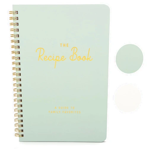 ZICOTO Aesthetic Blank Recipe Book - The Perfect Recipe Notebook to Write in Your Own Recipes - Simplified Blank Cookbook to Organize Your Recipes