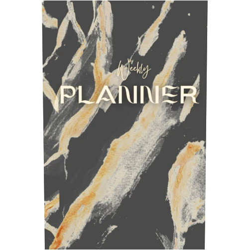 Iasmin Ferreira MARMORY - PLANNER (WEEKLY): Dotted Pages, A5, Shiny Cover