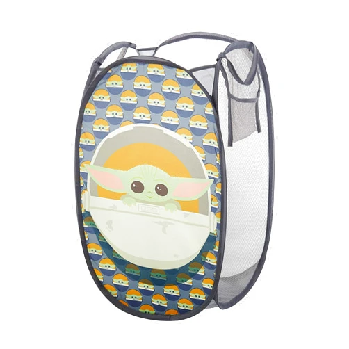 Idea Nuova Star Wars, The Mandalorian Pop Up Hamper Featuring The Child with Durable Carry Handles, 24