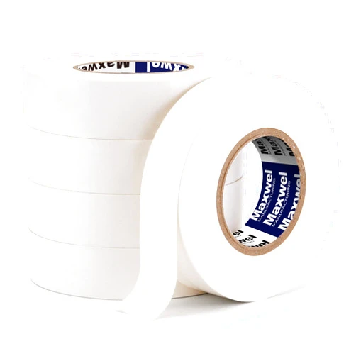 TAPEHOME White Electrical Tape 5-Pack, 3/4 in x 65 Ft Electric Tape Colors, Waterproof Electrical Tape Colored, Vinyl Insulation Tape Flame Retardant, High Temp Weatherproof Indoor Outdoor