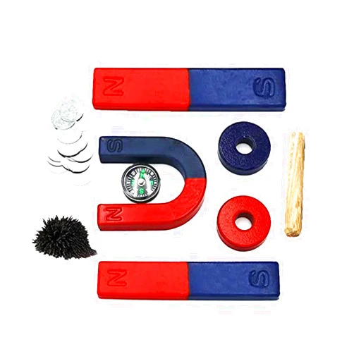 AOMAG Physics Science Magnets Kit for Education Science Experiment Tools Icluding Bar/Ring/Horseshoe/Compass Magnets