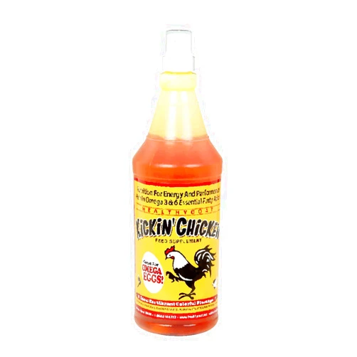 Healthy Coat Kickin Chicken Feed Supplement, Quart, for Better Plumage, Eggs, Immune System, and Attitude