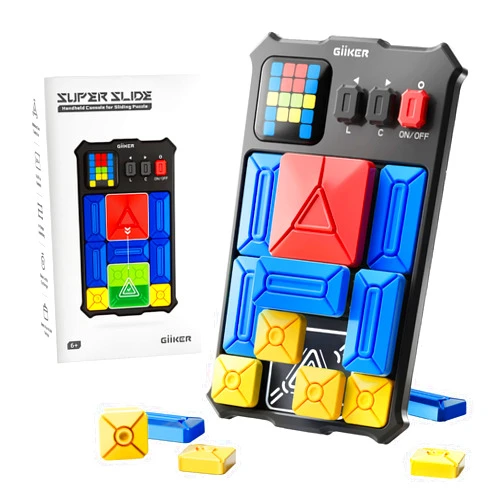 GiiKER Super Slide Puzzle Games, Original 500+ Challenges Brain Teaser Puzzle, Toys for Kids Teens, Travel Games Birthday Gifts Easter Basket Stuffers for Boys Girls, Activities for Road Trips