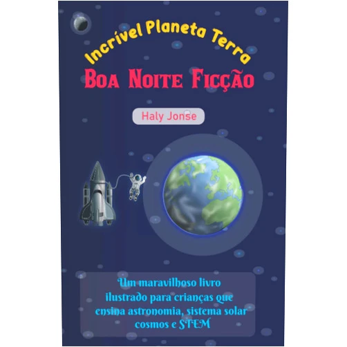 Portuguese Edition by Haly Jonse (Author) Incrível Planeta Terra Boa Noite Ficção: Um maravilhoso livro ilustrado para crianças que ensina astronomia, sistema solar, cosmos e STEM. (Portuguese Edition)