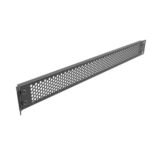 Jingchengmei 1U Hinged Perforated Blank Panel - Steel Rack Mount 1U Spacer Panel for 19-Inch Network Cabinet or Server Rack Enclosure Black