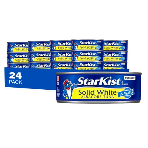 StarKist Solid White Albacore Tuna in Water, 4 - 5 Oz Can (Pack of 6) - 24 Cans Total