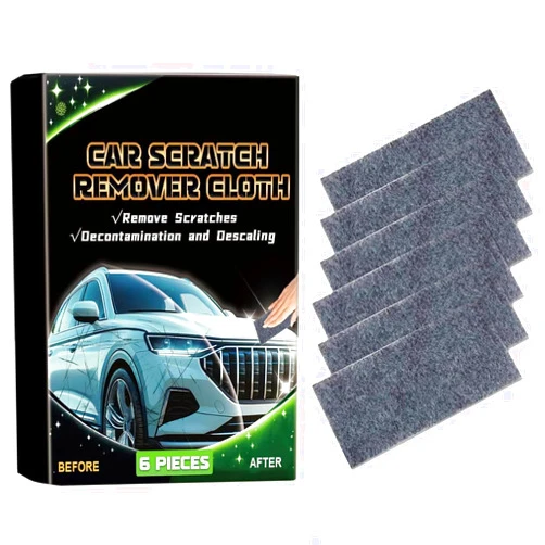 Tiantanghu Nano Sparkle Cloth Car Scratches Remover,6 Pack Nano Magic Cloth Scratch Remover Nano Sparkle Cloth for Car Scratch for Nano Cloth Repairing Light Paint Scratches,Surface Polishing (6)