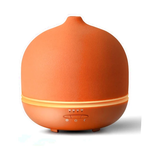 Wanlola Stone Diffusers for Essential Oils Large Room,500ml Handmade Ceramic Diffuser with 4 Timer & 10 Ambient Light Settings,Terracotta Aromatherapy Diffuser for Home Office