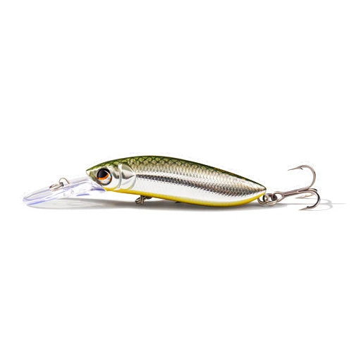 Lurefans A5 Mini Jerkbait for Bass Fishing Lures, Twitch Bait, Floating & Slow Sinking Mid-Water Jerk Bait, Size 10 Treble Hooks, 2” 0.14 Oz, Minnow Lure for Perch, Trout, Red Fish, Striped Bass