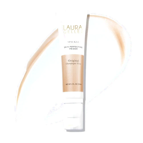 LAURA GELLER NEW YORK Spackle Primer - Champagne Glow - Super-Size 2 Fl Oz - Hyaluronic Acid Makeup Primer for Mature Skin