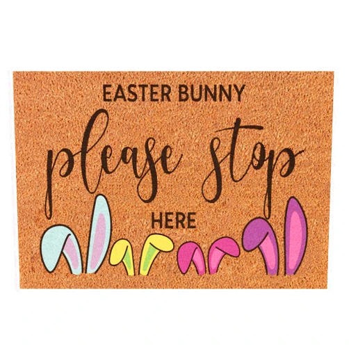 Generic Easter Rug Outdoor Large Spring Doormats Coir Striped Doormat Small Home Decor Prime Outdoor