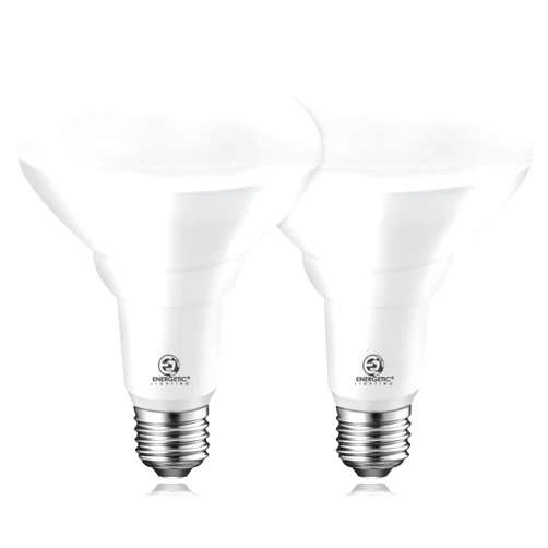 Energetic Lighting Energetic BR30 LED Recessed Light Bulb, 9W=75W, 2700K Soft White, 900LM, Dimmable Ceiling Flood Light Bulb for Cans, CRI80+, UL Listed, 2Pack