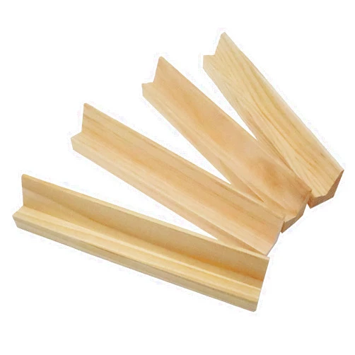 RCP PRODUCTS Wooden Domino Trays Set of 4,Wood Domino Racks, Domino Holders for Domino Tiles (Domino Trays)