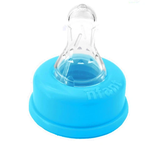 nfant | 2X Standard Flow Nipple, Blue (18ml/min), 4-Pack