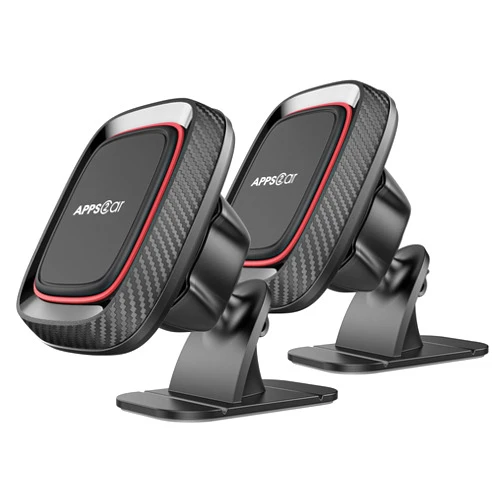APPS2Car [2 Pack] Magnetic Phone Holder for Car, APPS2Car [Super Strong Magnet] Phone Mount for Car, Dashboard Magnetic Car Phone Holder Mount with Strong VHB Adhesive Mounting, Compatible with iPhone, Samsung