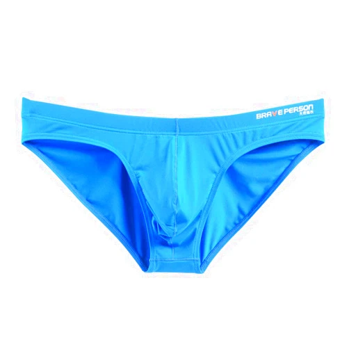 Mendove Men's Nylon Solid Contour Pouch Bikini Swimsuit